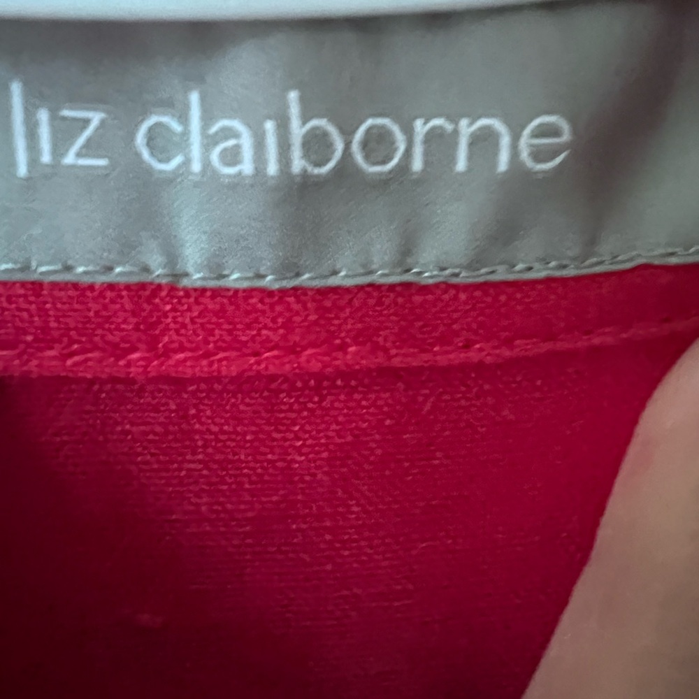 LIZ CLAIBORNE | NWT 100% Linen Button Down Blouse Size XL - Picture 5 of 7